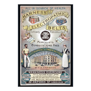 Foto Poster de publicidad victoriana de época