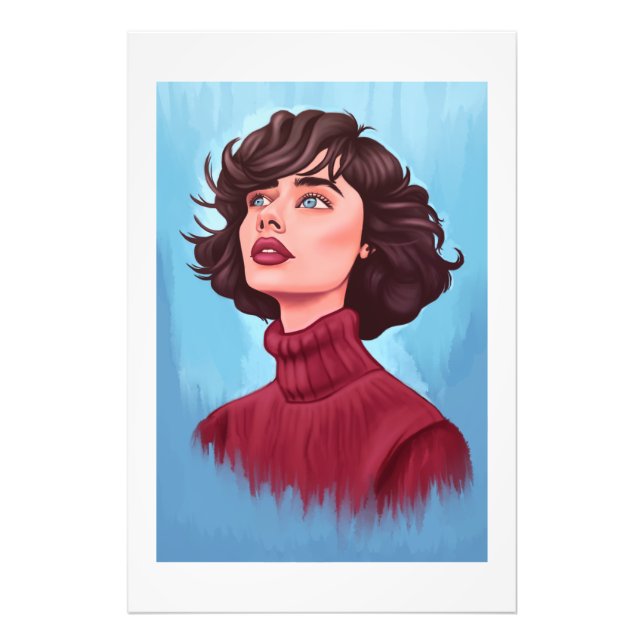 Foto Poster de retrato de pintura de mujer margot (Frente)