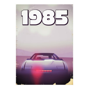 Foto póster de supercoche vintage de 1985