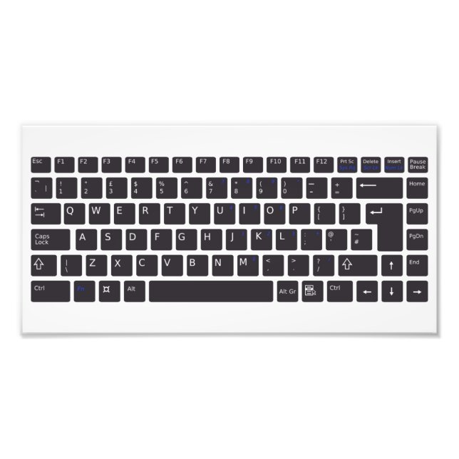 Foto Poster de teclado de equipo (Frente)