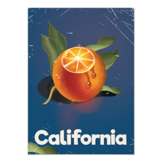 Foto Poster de vacaciones al estilo retro Naranja de Ca