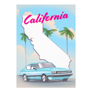 Foto Póster de vacaciones al estilo vintage de Californ