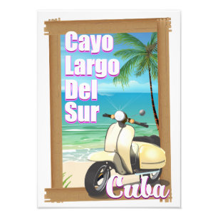 Foto Póster de vacaciones cubanas en Cayo Largo del Sur