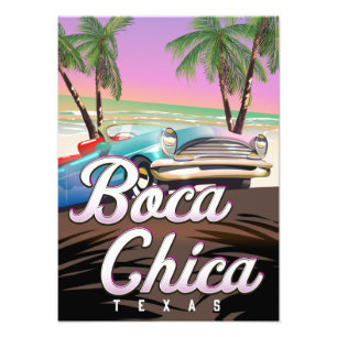 Foto Poster de vacaciones de Boca Chica Texas
