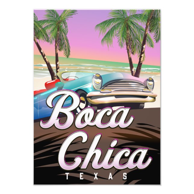 Foto Póster de vacaciones de Boca Chica Texas (Frente)