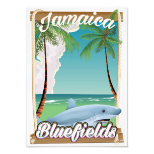 Foto Póster de vacaciones en la playa de Bluefields, Ja