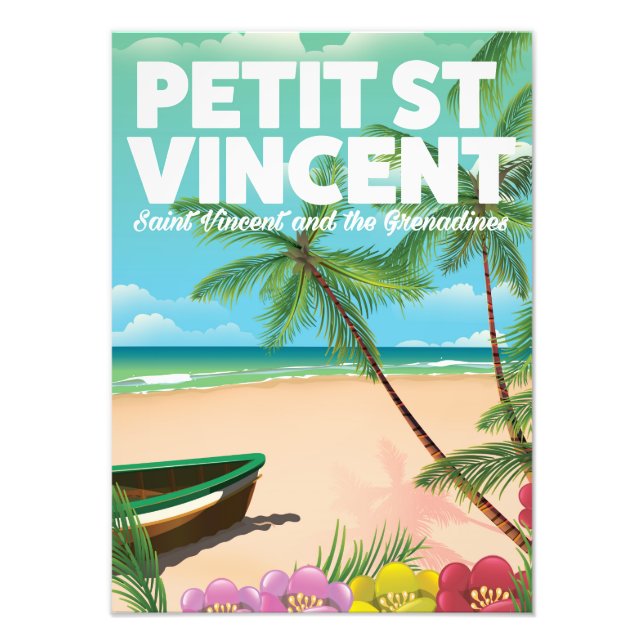 Foto Poster de vacaciones Petit Saint Vincent. (Frente)