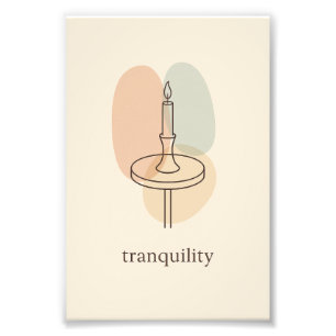 Foto Póster de Vela Minimalista Tranquilidad