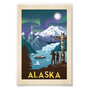 Foto Póster de viaje a Alaska