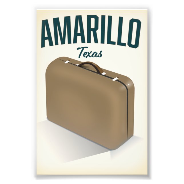 Foto Póster de viaje a Amarillo Texas (Frente)