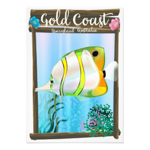 Foto Póster de viaje a Gold Coast Australia.