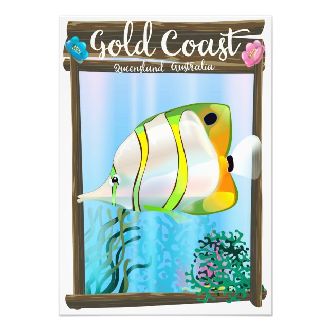 Foto Póster de viaje a Gold Coast Australia. (Frente)