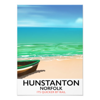Foto Póster de viaje a la playa de Hunstanton Norfolk
