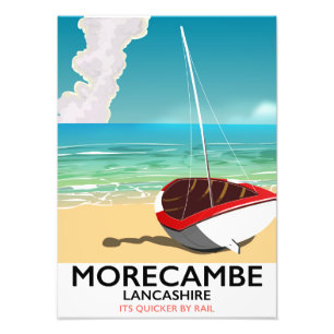 Foto Póster de viaje a Morecambe, Lancashire junto al m