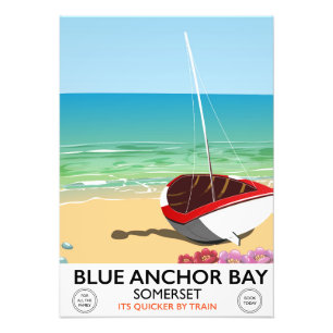 Foto Póster de viaje de Blue Anchor Bay Somerset