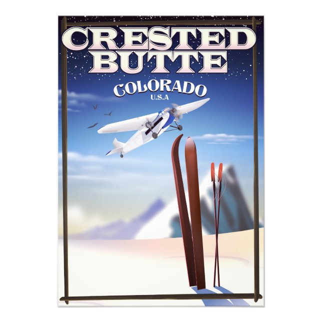 Foto Póster de viaje de Crested Butte Colorado (Frente)