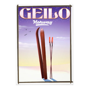 Foto Póster de viaje de esquí de Geilo, Noruega