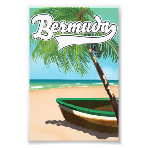 Foto Póster de viaje de la isla tropical de Bermudas