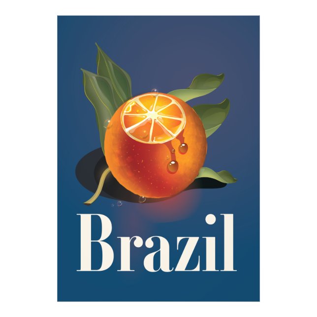Foto Póster de viaje de Naranjas de Brasil (Frente)