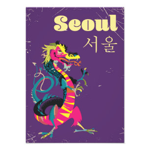 Foto Póster de viaje de Seúl Corea del Sur