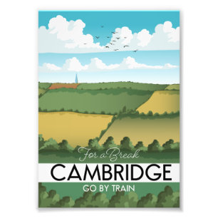 Foto Póster de viaje en tren de Cambridge