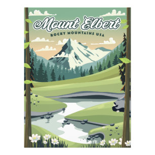 Foto Póster de viaje Montañas Rocosas Monte Elbert