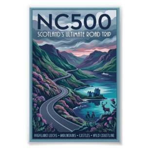 Foto Póster de viaje NC500 el viaje en carretera defini