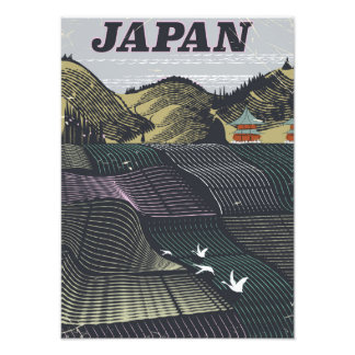 Foto Poster de viaje paisajista de Japón