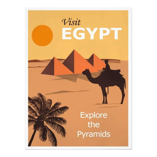Foto Póster de viaje Visita Egipto (Frente)