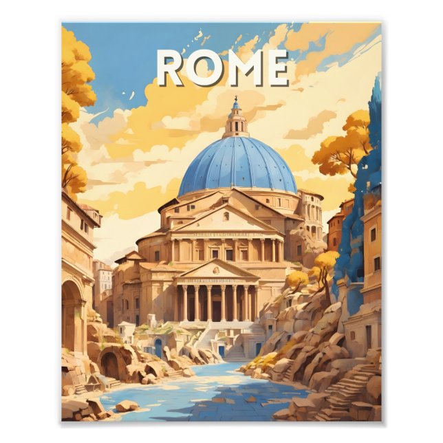 Foto Poster de viajes de cosecha | Cartel de Roma Trave (Frente)