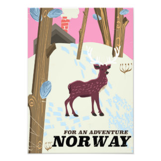 Foto Poster de viajes de venado de Noruega