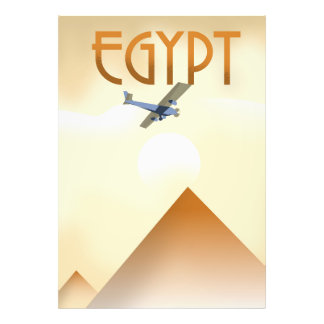 Foto Poster de vuelo al estilo de la vendimia de Egipto