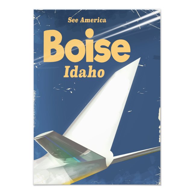 Foto póster de vuelo Boise Idaho (Frente)