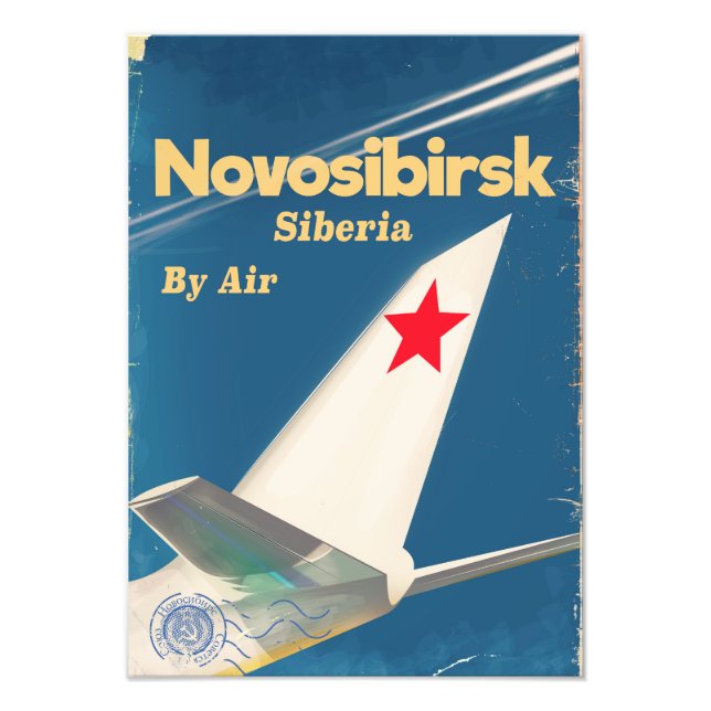 Foto Poster de vuelo de la unión soviética Novosibirsk  (Frente)