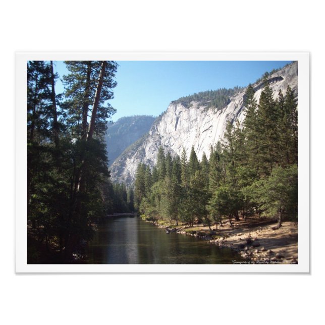 Foto poster de Yosemite Valley "Sunnyside of the River" (Frente)
