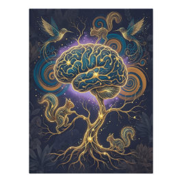 Foto Póster del Árbol del Cerebro Neurodivergente – Art