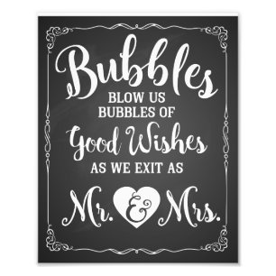 Foto poster del boda del signo de burbuja del boda