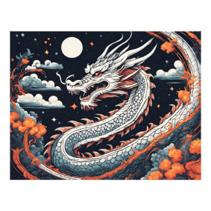 Foto póster del dragón nocturno