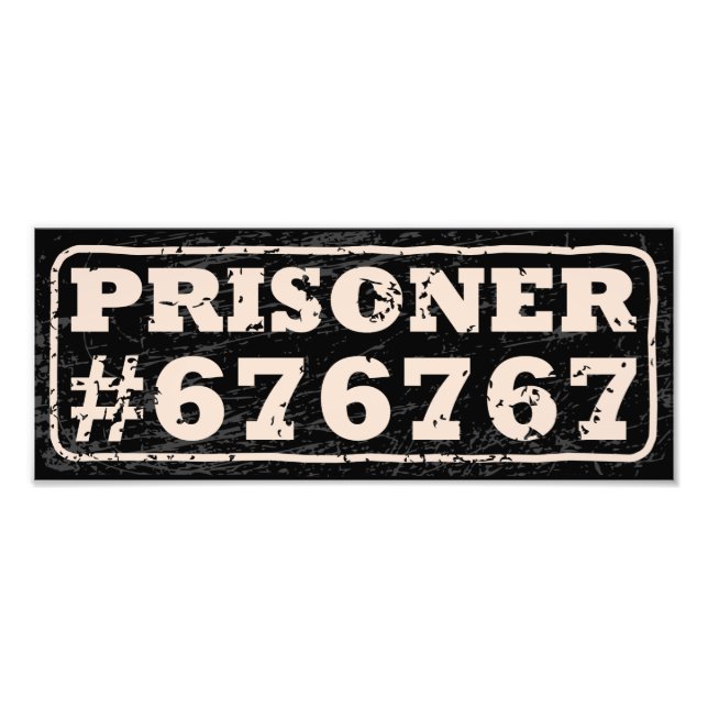 Foto Póster del Meme del Prisionero 67 (Frente)