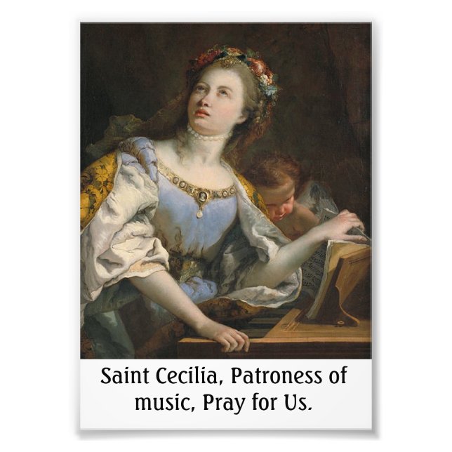 Foto Poster del Personalizable de Santa Cecilia (Frente)