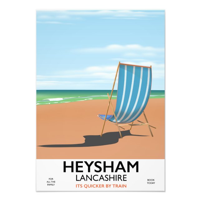 Foto Poster del tren de cosecha de Heysham Lancashire (Frente)