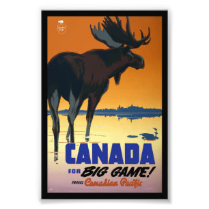 Foto Poster del viaje del vintage de Canadá