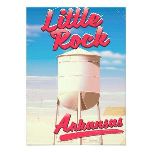 Foto Poster del viaje del vintage de Little Rock,