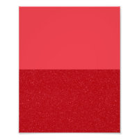 Póster dividido en rojo tomate personalizado: suav