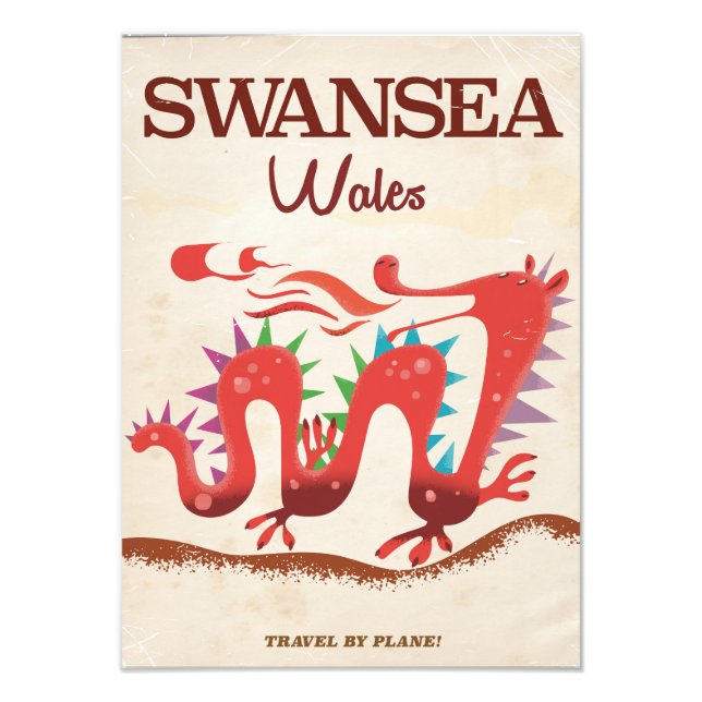 Foto Poster Dragón de Swansea Wales (Frente)