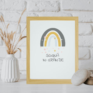 Foto Poster, Dream, Rainbow, Inspiration, Wall decor