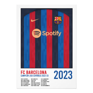 Foto Poster FC Barcelona Campeón de Liga 2023