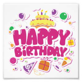 Foto Poster Feliz Cumpleaños