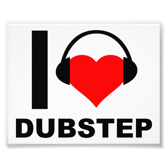 Foto Poster gracioso de I Heart Dubstep (Frente)