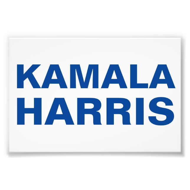 Foto Poster Kamala Harris (PERSONALIZABLE) (Frente)